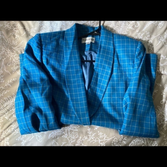 🌺JOHN  MEYER plaid  blazer SIZE 14 casual can be worn with denim, - Picture 11 of 11